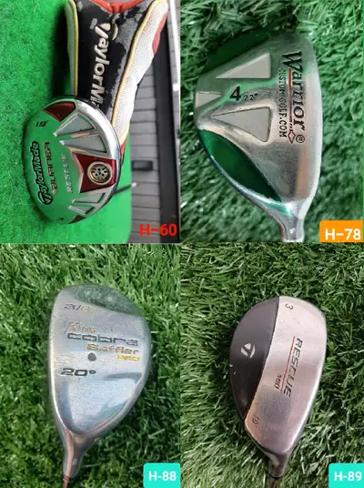 4 – GOLF HYBRID IRONS – High End to Entry Level -See Description Click the “Show More” Button Below...