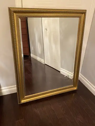 Gold framed mirror (custom ordered), View more