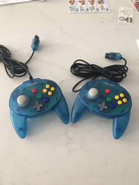 Ocean (Funtastic Ice) Blue Tribute Nintendo N64 controllers