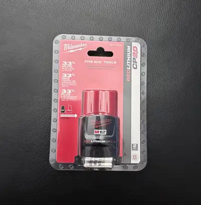 Milwaukee M12 CP2.0 battery , View more