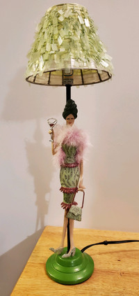 Vintage Retro Lady Lamp 