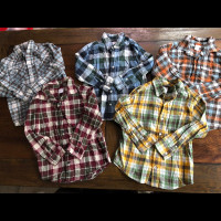 5 Gymboree boys flannel shirts size S (5-6)