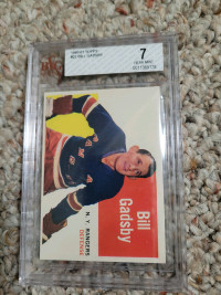 Graded 1960-61 Bill Gadsby hockey card 