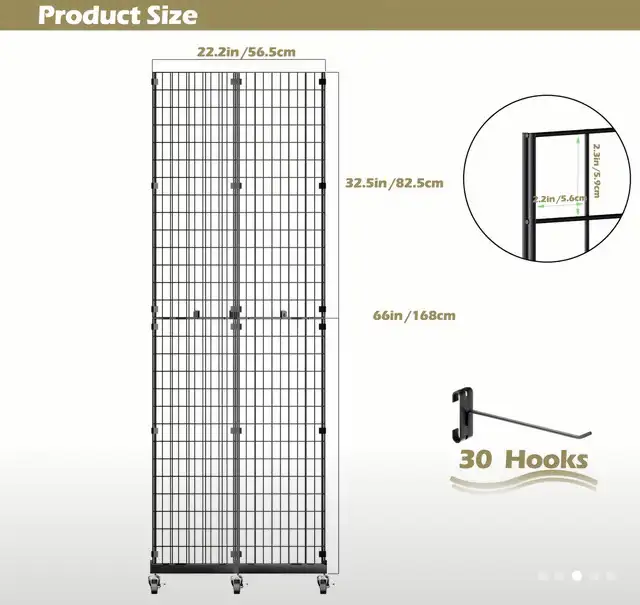 Trianguler gridwall display stand64519996012801121