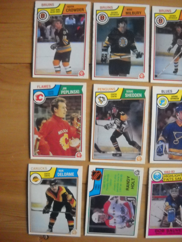 16 cartes de hockey de 1983 dans Art et objets de collection  à Saguenay - Image 3