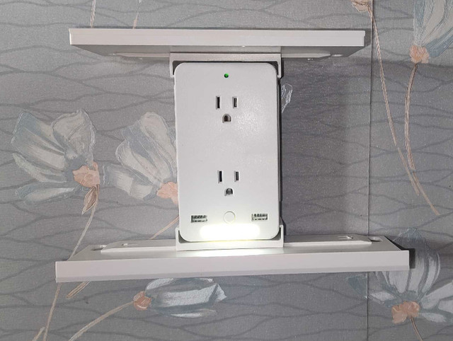 Wall Outlet Multi Charger with Shelves & Night Light in Multi-item in St. Catharines