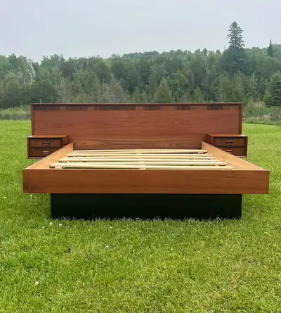 Teak queen bed , View more