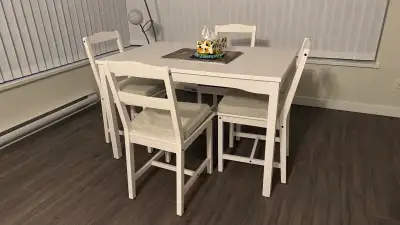 IKEA Dining Table and 4 Chairs, View more
