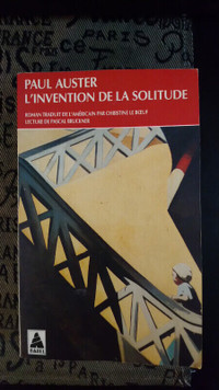 L'Invention de la Solitude de Paul Auster