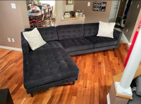 Black sectional couch/sofa (will deliver)
