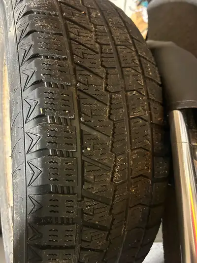 Winter tires 5x114.3 bolt pattern about 60 - 70% tread left no uneven tread wear balanced only thing...