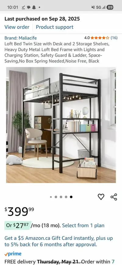 Twin Loft Bed, View more
