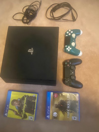 Ps4 console games and controllers 