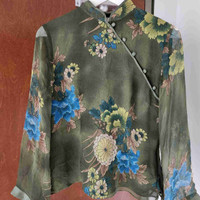 Vintage 100% silk blouse