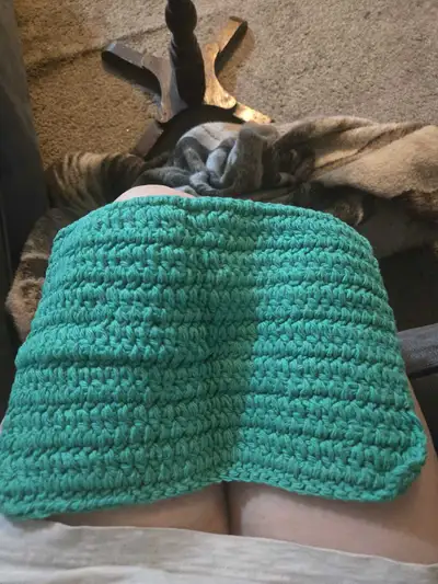 crocheted dish cloth , View more