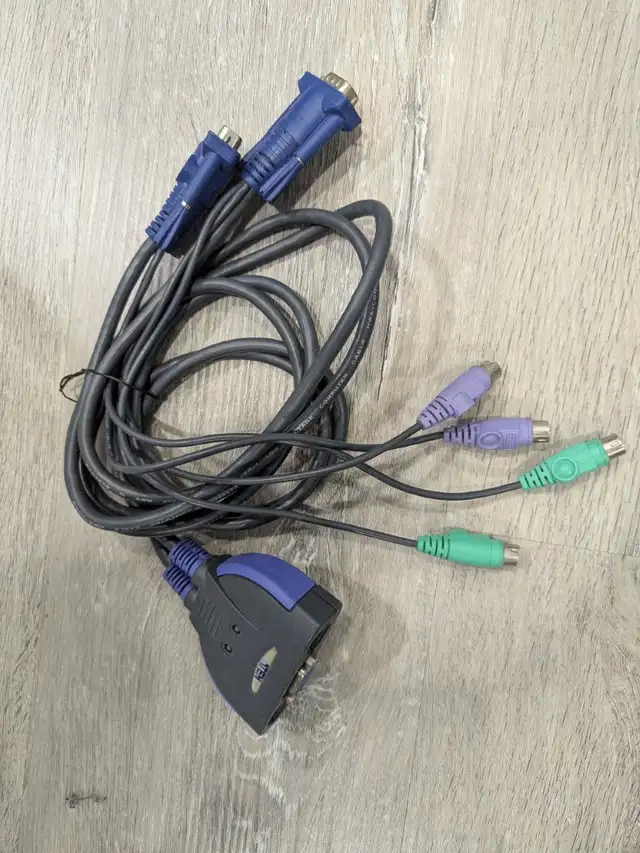 2 port PS2 KVM with cables485900368332738560