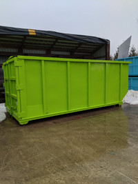 Roll off waste containers