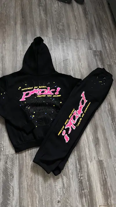 black Sp5der tracksuit, View more