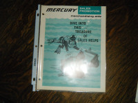 Mercury Outboard Motor sale Promotion Merchandising Aid Brochure
