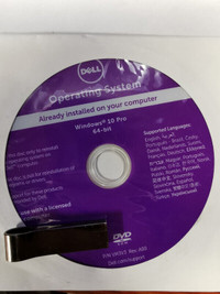 Dell windows 10 Reinstall USB + DVD (Windows 10 Recovery media)