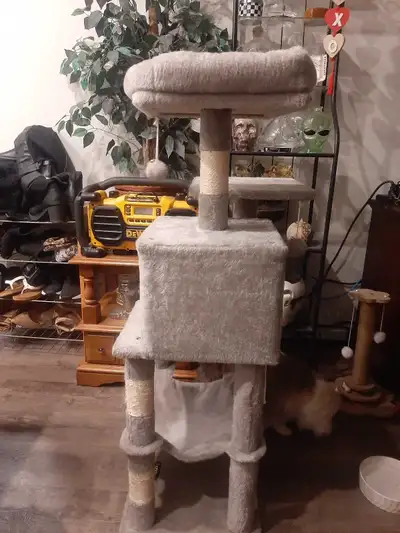 New cat scratching post/house, View more