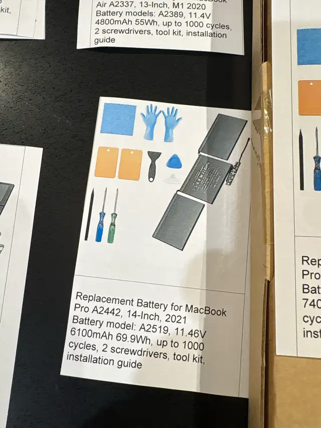 Apple MacBook Replacement Batteries and Tool Kits in Laptop Accessories in Oshawa / Durham Region - Image 5