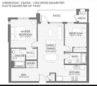 2 Bedrooms apartment available for rent from June 1st 