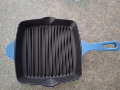 BRAND NEW CAST IRON GRILLING PAN, View more