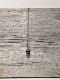 Marc Jacobs black skull pendant necklace