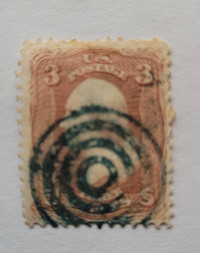US #65 .3c G. Washington postage stamp 1861/62