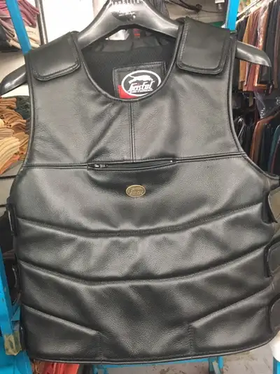 Leather vest, View more