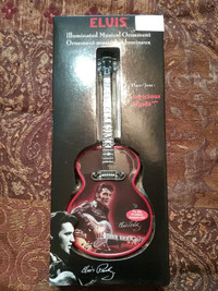 Elvis Illuminated Musical Ornament. Brand New original box