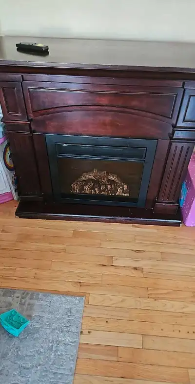 Electric fireplace, View more