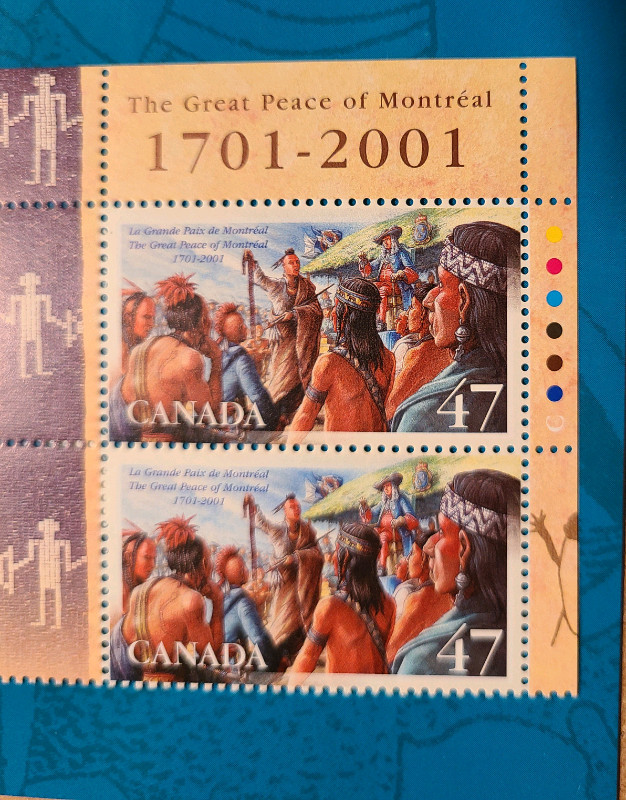 Canada stamps - The Great Peace
Pristine  in Arts & Collectibles in Kitchener / Waterloo - Image 2