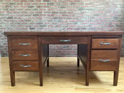 bureau en chêne massif, View more