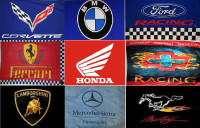 Large High Quality 3'X5' Car flags for sale 36"X60" - New