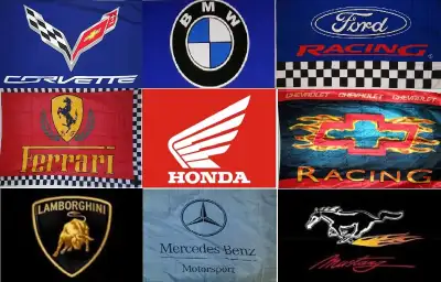 Large High Quality 3'X5' Car flags for sale Ferrari, Porsche, Lamborghini, Corvette (Blue, Red), Mer...