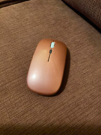 Rose gold tone wireless mouse