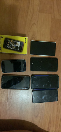 Assorted cell phones Samsung iPhone 