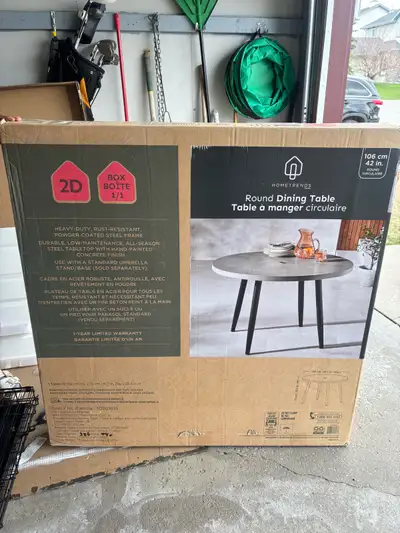 Brand new outdoor table , View more