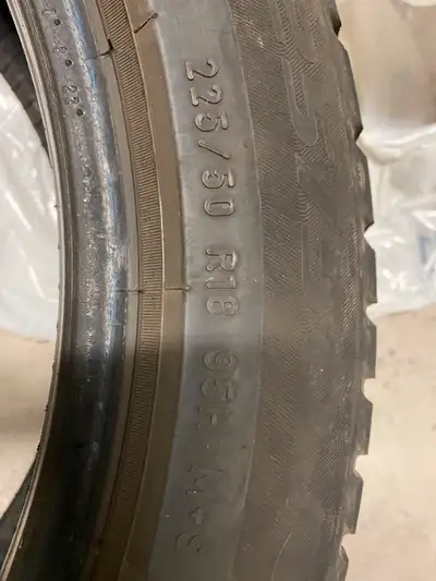 4 winter tires 17 inches used but in good condition