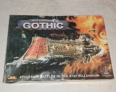 1999 warhammer 40000 battleship gothic game. My guess is 100% complete. I have never seen one comple...
