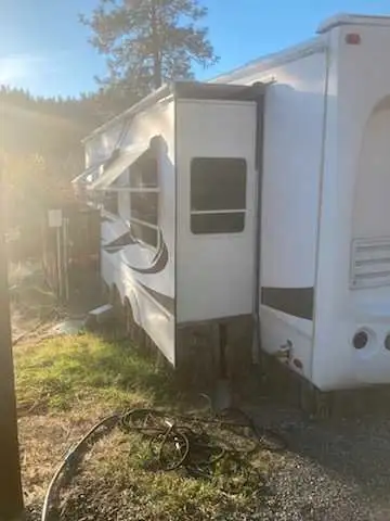 Interior is like new everything works, outside has sun fading, the awning is getting old but still w...