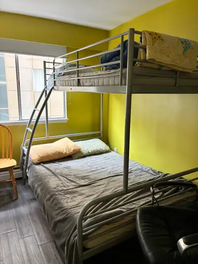 IKEA TROMSÖ Twin-Over-Double Metal Bunk Bed-$275, View more