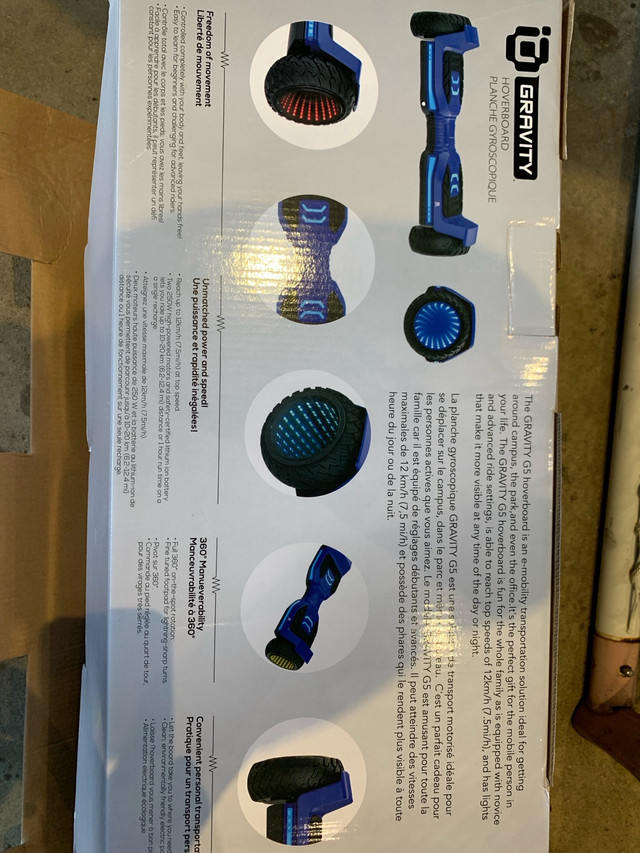 Gravity G5 hoverboard in Toys & Games in Markham / York Region - Image 3