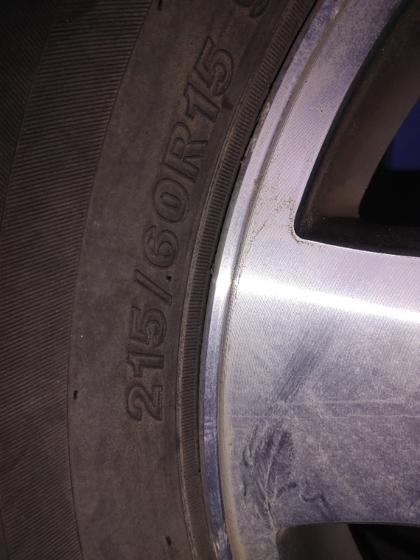 ALL SEASON TIRES 4 On RIMS 215/60/15 HONDA Toyota ni in Tires & Rims in Saskatoon - Image 2