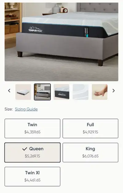 New Tempur Pro adapt Queen mattresses , View more