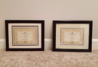 Pair of Diploma Frames - Set of 2 for $20