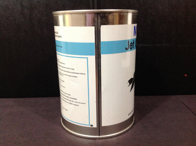 EXXON MOBIL JET OIL 254 TIN CAN BANK (RARE) in Arts & Collectibles in Winnipeg - Image 3