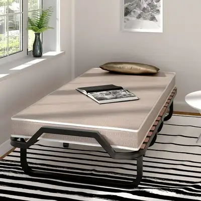 Sturdy Frame: Welded from sturdy steel pipes and tightly connected by premium hardware, the metal be...
